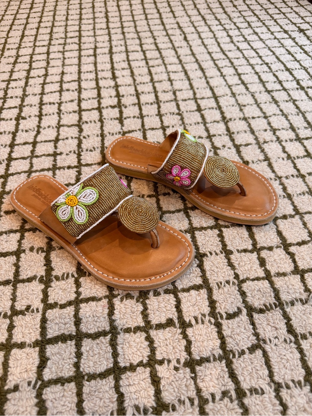 Anthropologie handmaid Laidback London Leather Sandal Flower - Picture 10 of 12